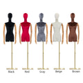 Jelimate Luxury Half Body Female Dress Form Torso,Colorful Velvet Mannequin Torso Stand,Clothing Shop Window Clothing Display Model Wedding Dress Form Model