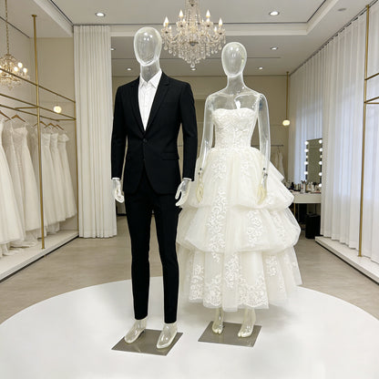 Premium Translucent Frosted Mannequin | Full Body Display for Luxury Boutiques