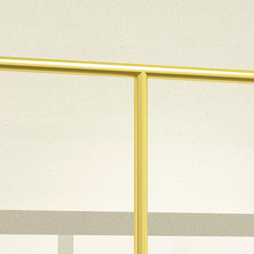 JELIMATE Wall-Mounted Gold Garment Display Rack for Boutique Clothing Store, Space-Saving