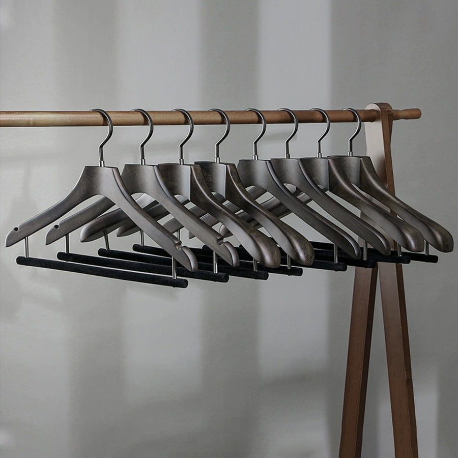 Premium Beech Wooden Hanger: Elegant Storage Solution