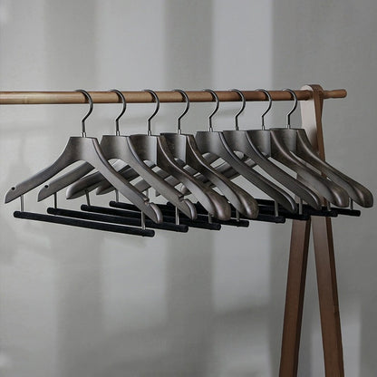 Premium Beech Wooden Hanger: Elegant Storage Solution