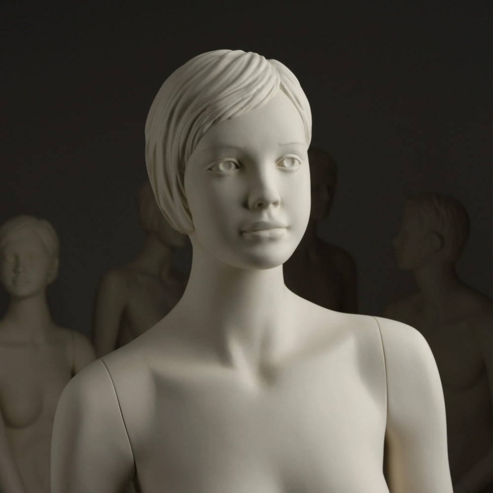 JELIMATE High Quality Fiberglass Female Male Full Body Mannequin,Luxury Window Display Dress Form Model,Clothing Shop Jewelry Clothing Display Model Props