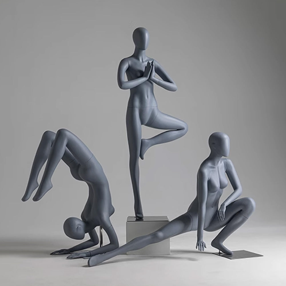 Full Body Female Yoga Mannequin - 8 Dynamic Poses