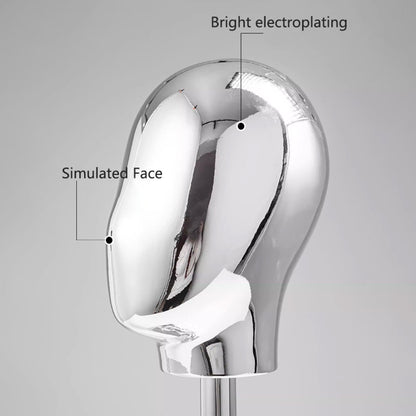 Premium Electroplated Hat Display Stand | Modular Mannequin Head Rack for Retail & Home