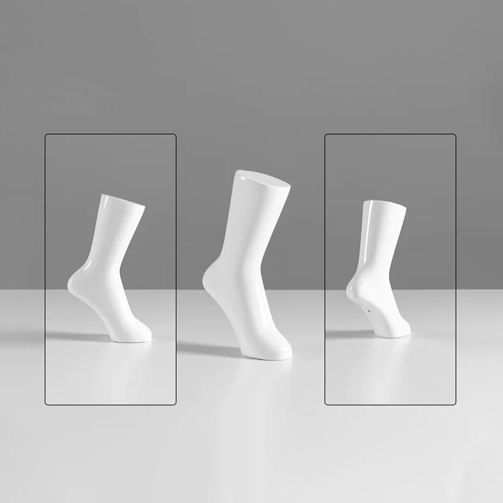 JELIMATE Fiberglass Foot Mannequin Display | Male Female Kids Leg Form for Sock & Shoe Store