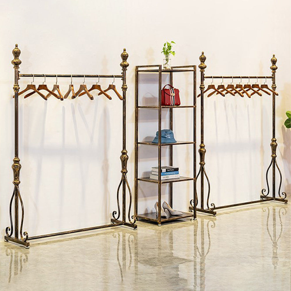 JELIMATE 70.8" Antique Bronze Clothing Rack – Iron Garment Rack for Bedroom & Boutique