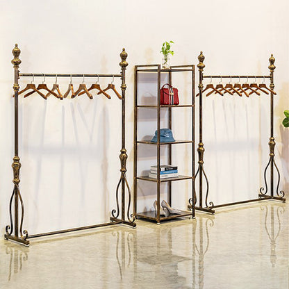 JELIMATE 70.8" Antique Bronze Clothing Rack – Iron Garment Rack for Bedroom & Boutique