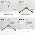 Jelimate Clothing Store Transparent Acrylic Clothing Hanger,Crystal Clear Clothing Hanger For Garment Shirt Jacket Coat Dress Pant Hangers,Luxury Shop Hanger Adult Clothing Hanger With Silver Hook 30 Set