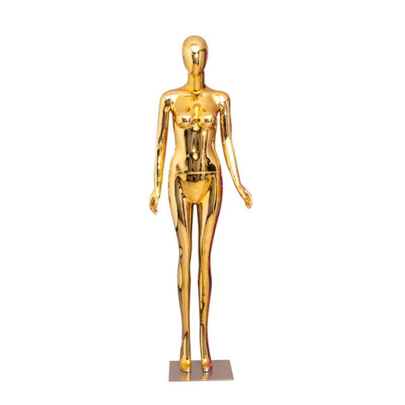 JELIMATE Luxury Electroplated Female Fiberglass Mannequin for Clothing Window Displays