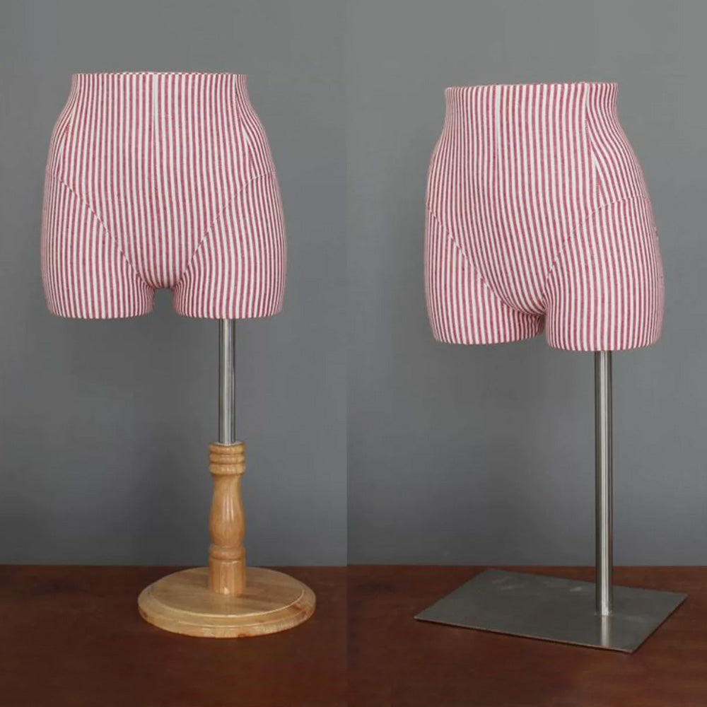 JELIMATE Male & Female Buttocks Mannequin for Underwear Swimwear Shorts Belt Display Stand