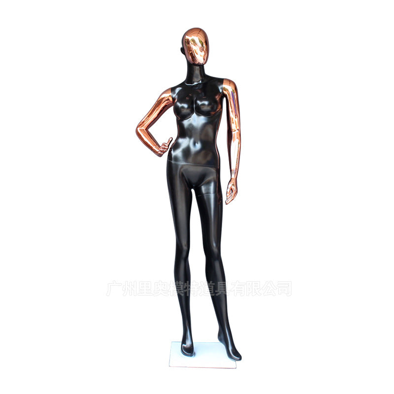 JELIMaTE | 2025 Luxury Rose Gold Female Mannequin - Full Body Fiberglass Display Model