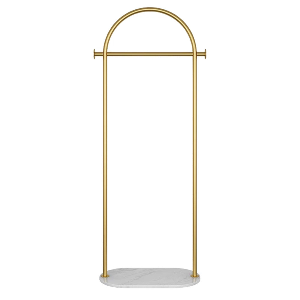 JELIMATE Freestanding Clothing Rack, Marble Base Garment Rack for Boutique Store Display
