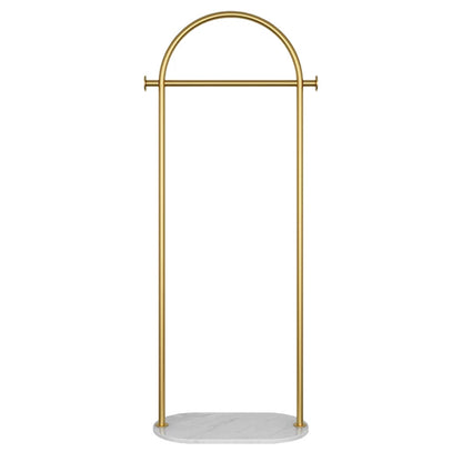 JELIMATE Freestanding Clothing Rack, Marble Base Garment Rack for Boutique Store Display