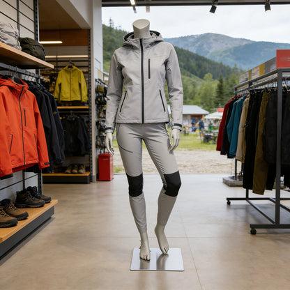 Jelimate Female Athletic Headless Mannequin - Fiberglass Display for Activewear