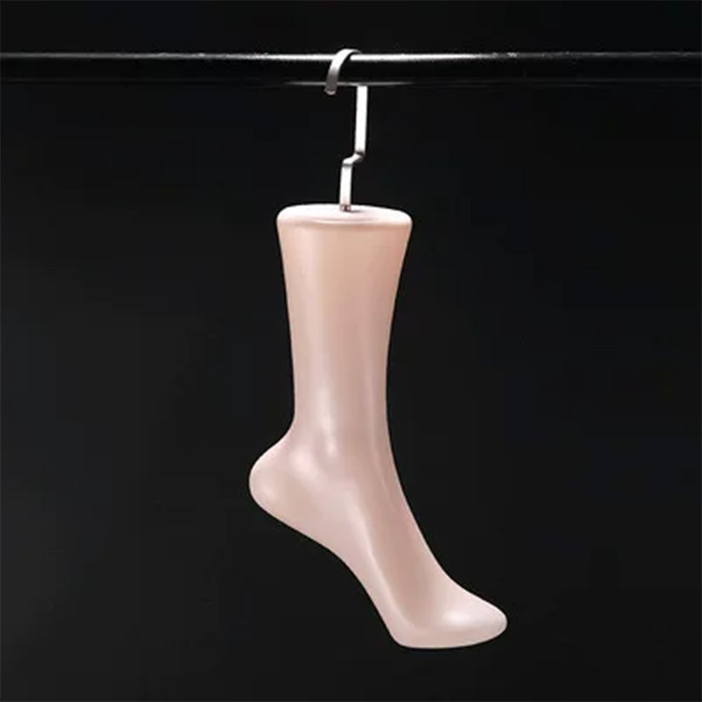 JELIMATE Foot Mannequin for Socks & Hosiery Display – Male Female PE Foot Form Stand