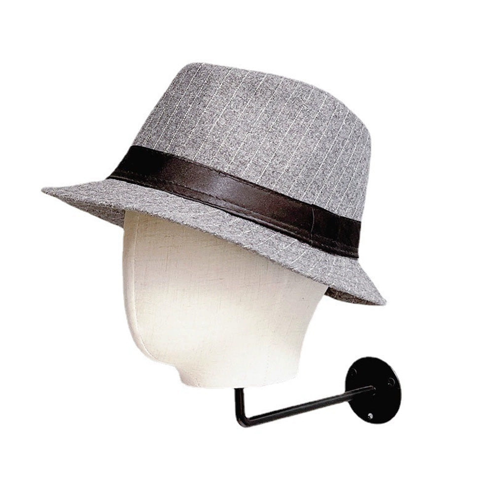 Jelimate Wall Mounted Mannequin Head,Linen/Velvet Mannequin Head With Hanging Base,Hat Display Head Mannequin,Wig Display Stand Manikin Head,Store Display Mannequin Head Stand JMH01