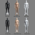 Premium Full Body Mannequin - Flexible Joints with Wooden Arms & Velvet Finish