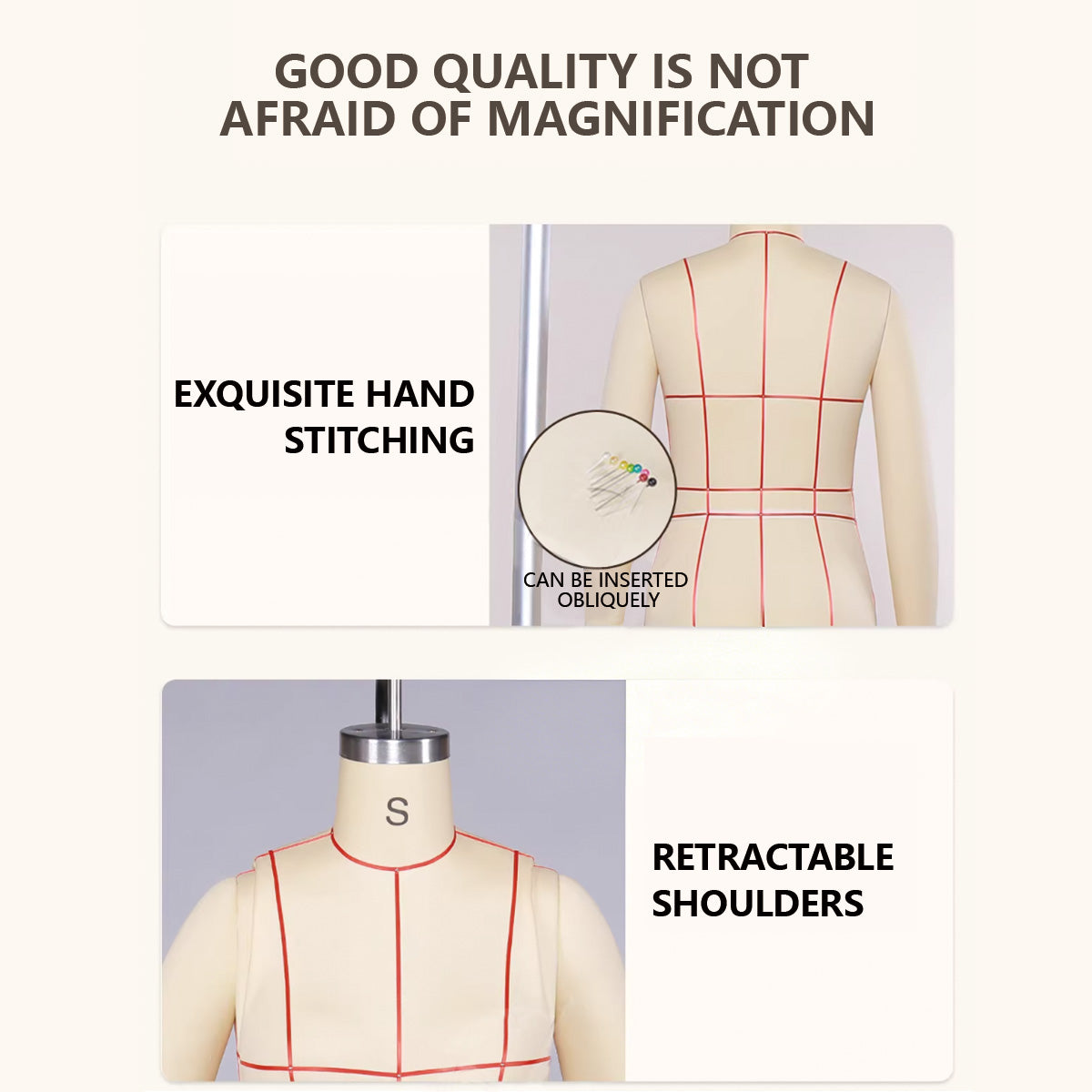 7-9 Months Pregnancy Maternity Dress Form | Optimized for SHEIN Size S Standard