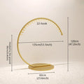 JELIMATE Arc Clothing Display Rack | Gold Iron Garment Rack for Boutique Store