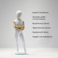 JELIMATE linen Kids Full Body Mannequin Child Dress Form for Clothing Store Window Display