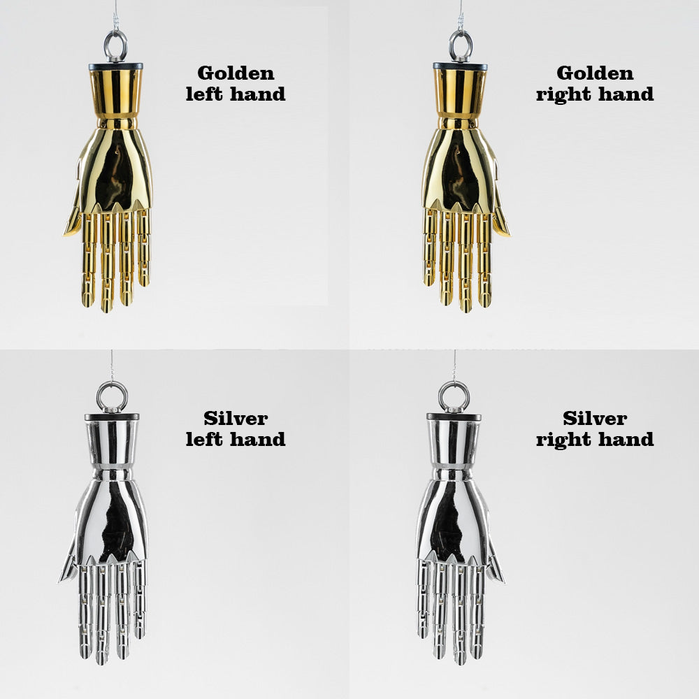 JELIMATE Plated Mannequin Hand Stand for Jewelry, Bag & Window Visual Merchandising