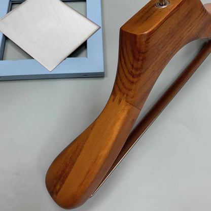 Jelimate Wide Shoulder Solid Wood Hangers Strong Wooden Hangers for Mens and Womens Wear