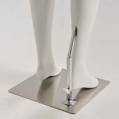 White Fiberglass Full & Half Body mannequin with Wooden Arms and hand - JELIMATE Premium Mannequin Set