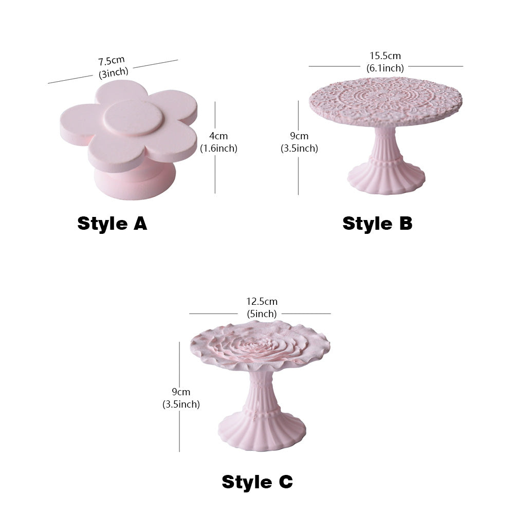 Jelimate Pink Plaster Display Stand Jewelry Display Props,Jewelry Counter Jewelry Display Ornaments,Jewelry Tray Display Jewellery Storage Organizer