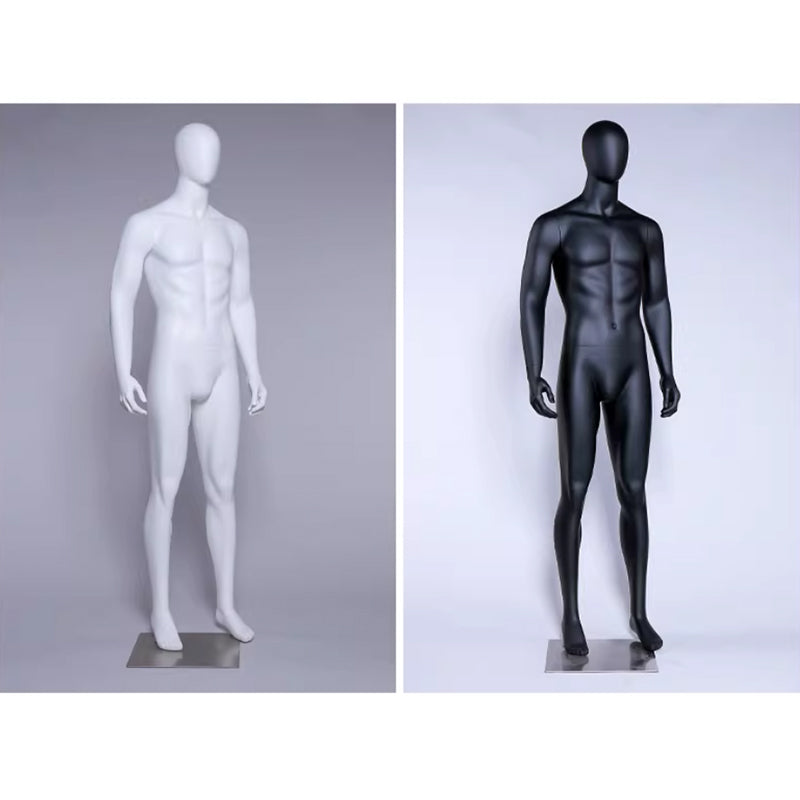 Premium Male Mannequin Full Body - Athletic Build Fiberglass Display