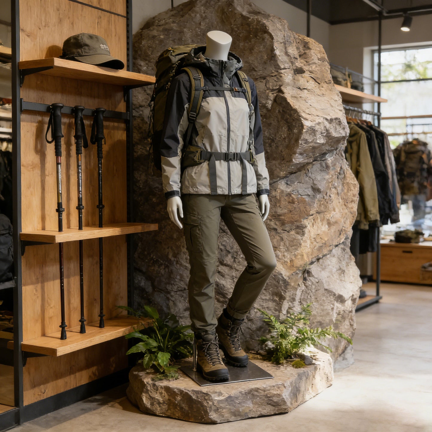 Jelimate Female Athletic Headless Mannequin - Fiberglass Display for Activewear