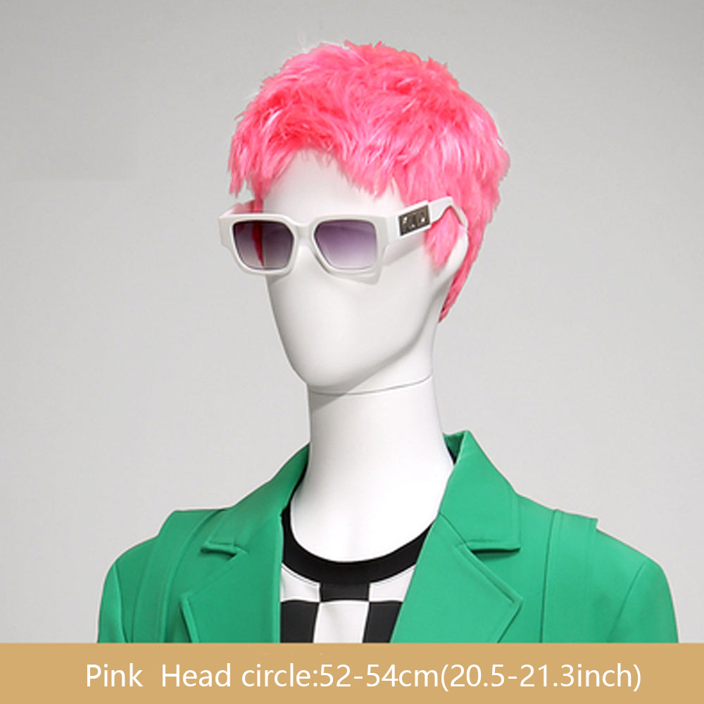 Jelimate Luxury Male BoBo Wigs,Men Short Hair for Clothing Store Mannequin Head Decoration,Men Mannequin Head For Wigs Clothing Dress Form With Wigs