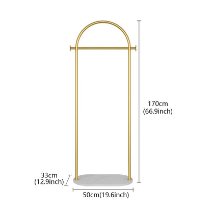 JELIMATE Freestanding Clothing Rack, Marble Base Garment Rack for Boutique Store Display