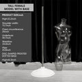 Transparent Female Half-Body Mannequin | 3D Photo Shoot Stand for Lingerie & Swimwear