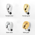 Jelimate Female Male Plated Silver Gold Mannequin Head Wall Hat Display Stand,Manikin Head Mannequin Hat Holder,Hat Display Mannequin Head for Wigs