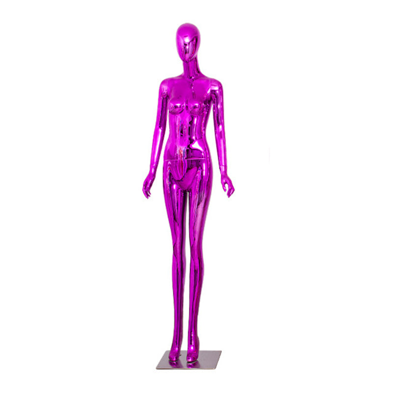 JELIMATE Luxury Electroplated Female Fiberglass Mannequin for Clothing Window Displays