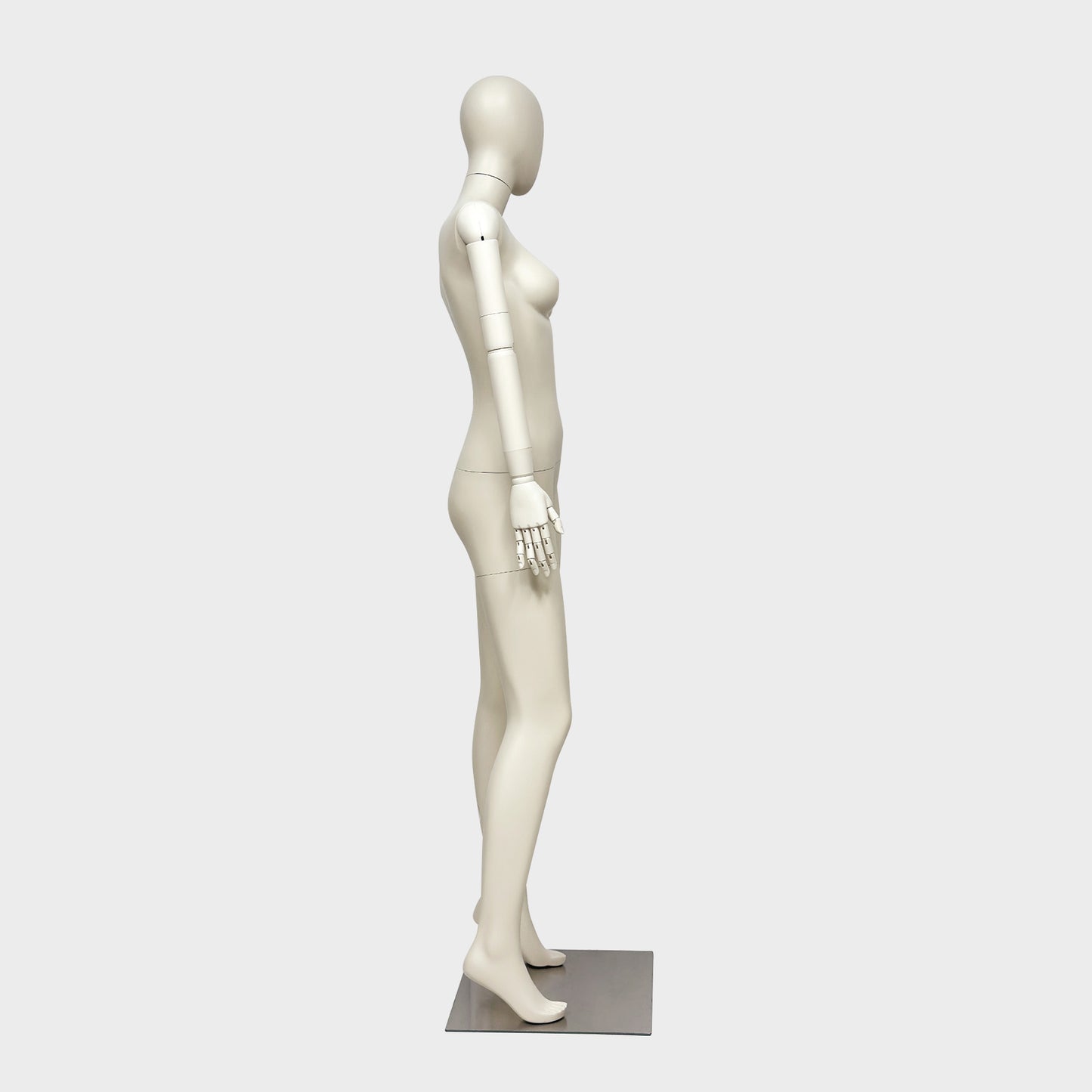 JELIMATE Full Body Female Mannequin Flexible Arms Fiberglass Window Display Dummy