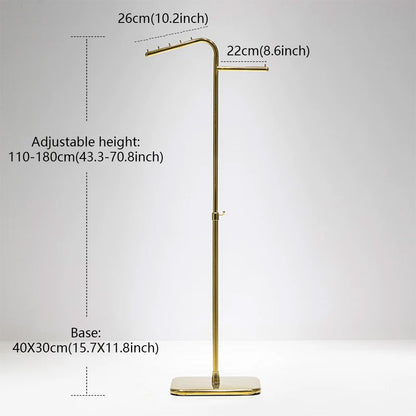 JELIMATE Adjustable Clothing Rack 43.3-70.8" | Stainless Steel Garment Stand for Boutique