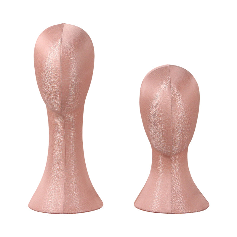 Linen Mannequin Head - Pinnable Display Stand for Hats Wigs Jewelry