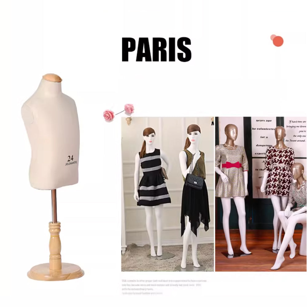 Children's Pinnable Dress Form | Adjustable Kids Tailor Mannequin (Global Standard Sizing)