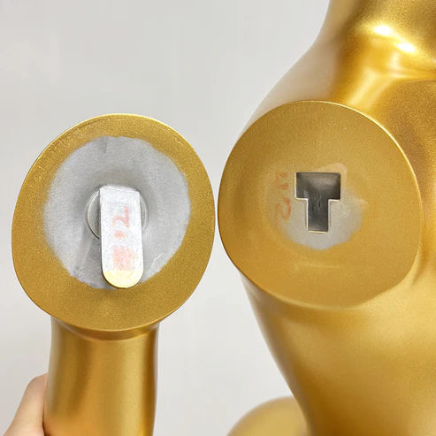 JELIMATE Gold Female Full Body Mannequin for Lingerie, Wigs & Complete Outfits