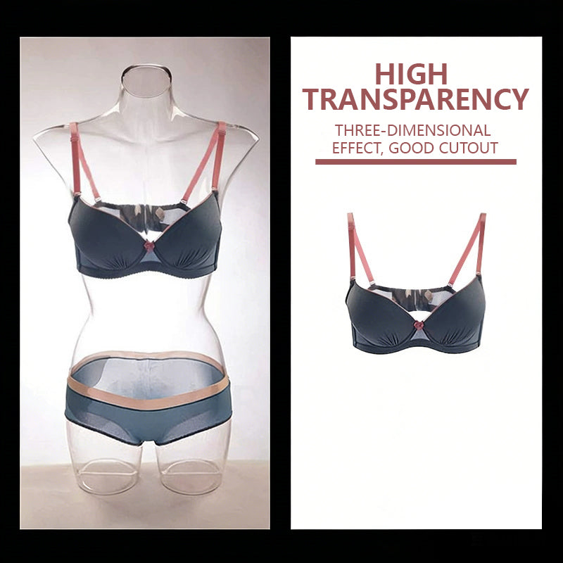 Transparent Hollow Mannequin Prop | Female & Male Half/Full Body Plastic Display for Swimwear, Underwear & Photography