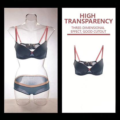 Transparent Hollow Mannequin Prop | Female & Male Half/Full Body Plastic Display for Swimwear, Underwear & Photography