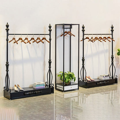 JELIMATE 70.8" Antique Bronze Clothing Rack – Iron Garment Rack for Bedroom & Boutique