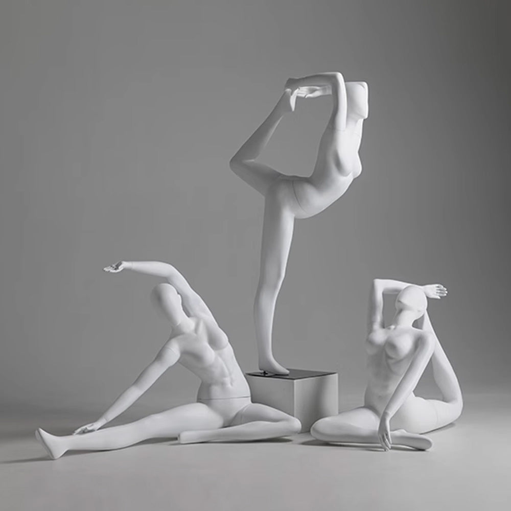 Full Body Female Yoga Mannequin - 8 Dynamic Poses