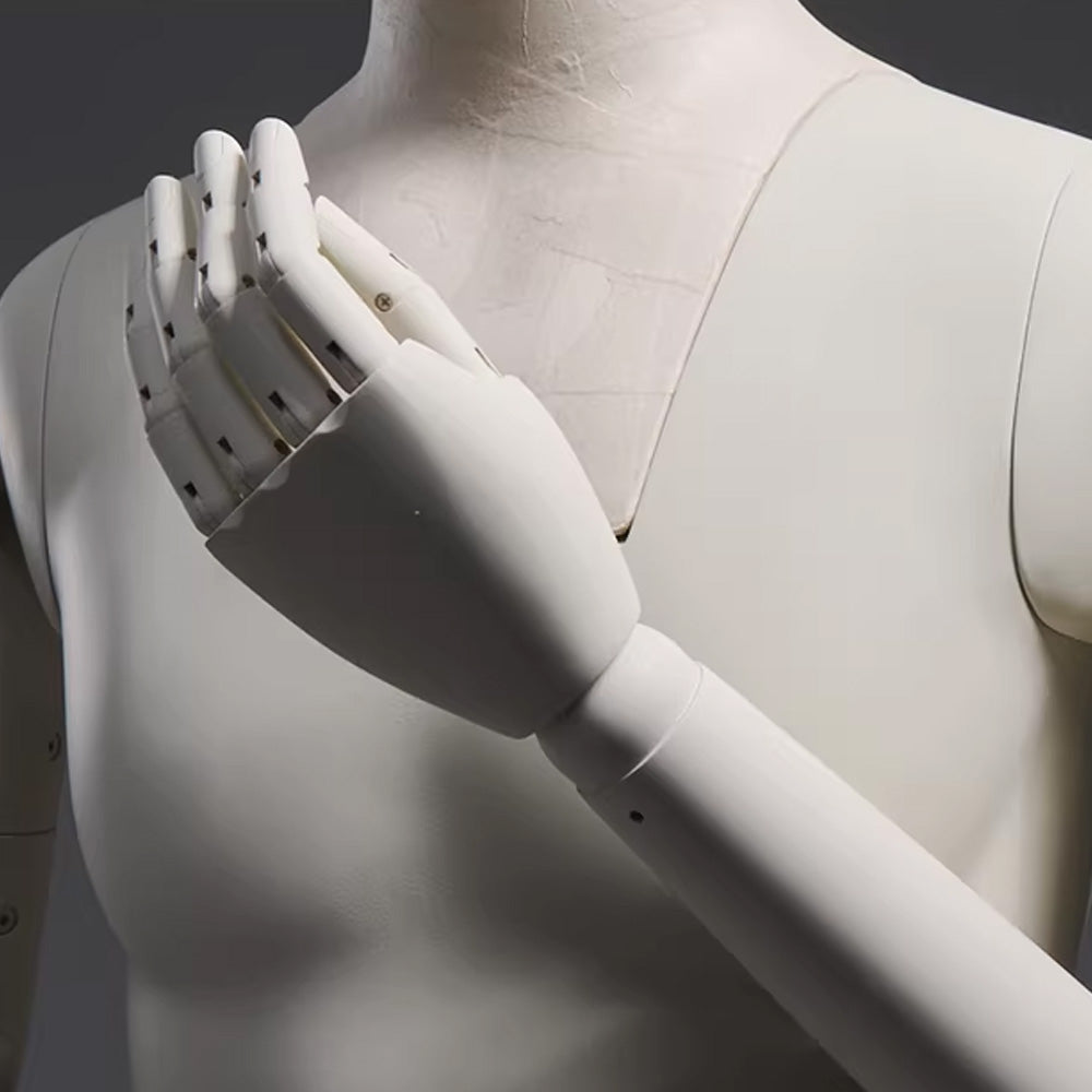 Premium Male Mannequin Full Body with Face - Standing & Seated Pose Retail Display for Boutique