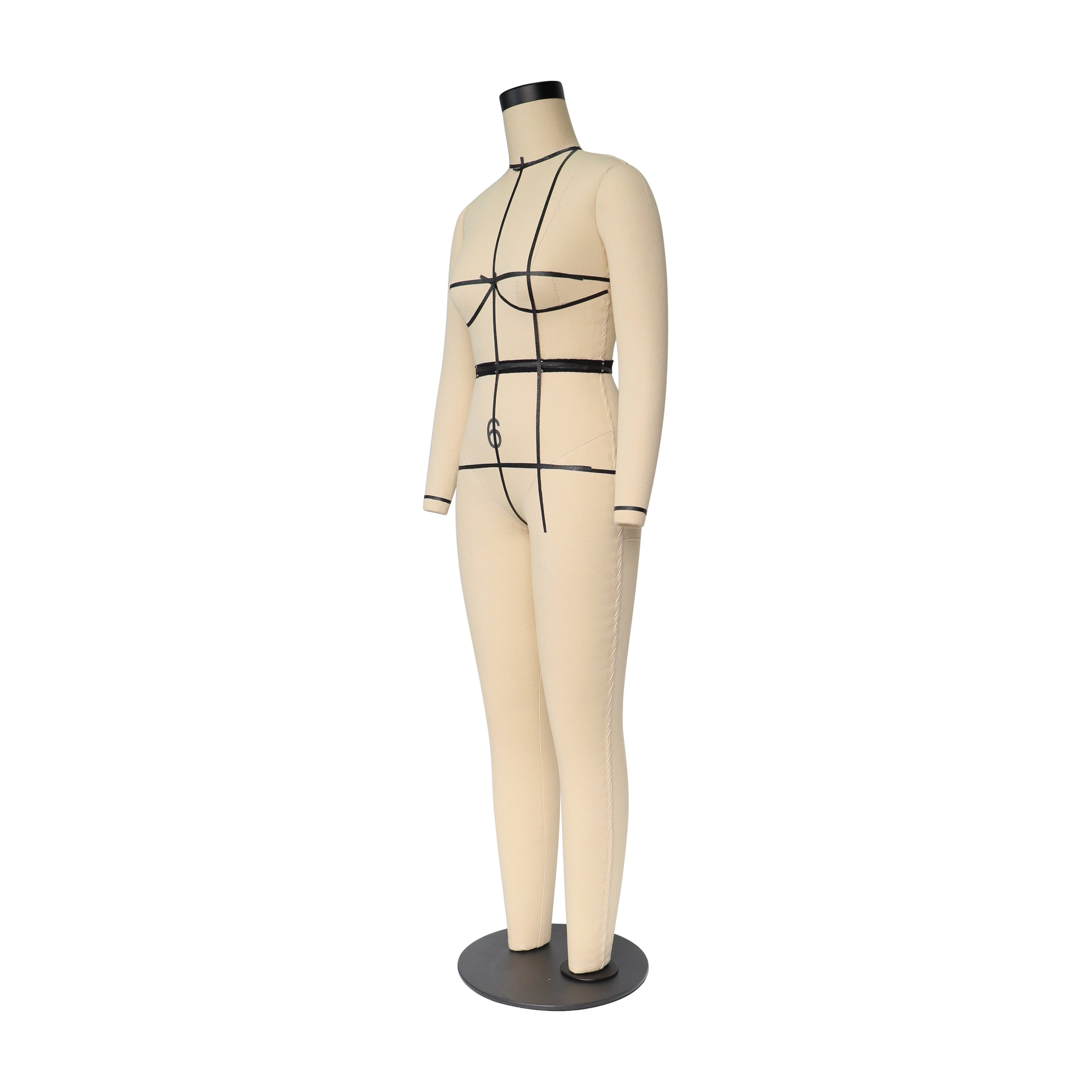 Professional Full Body Dress Form - Half Scale Female Mannequin with Legs (77cm, US Size 6)