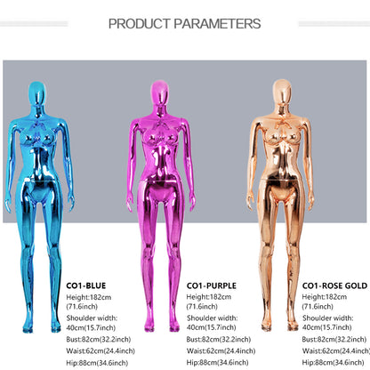 JELIMATE | Plus Size African Style Female Mannequin - Full Body Curvy Display Form for Fashion Window Displays