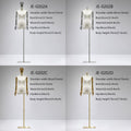 Jelimate Adult Size Beige Female Mannequin Torso With/Without Head,Women Clothing Dress Form For Window Display,Shoulder Model With Silver Gold Hands