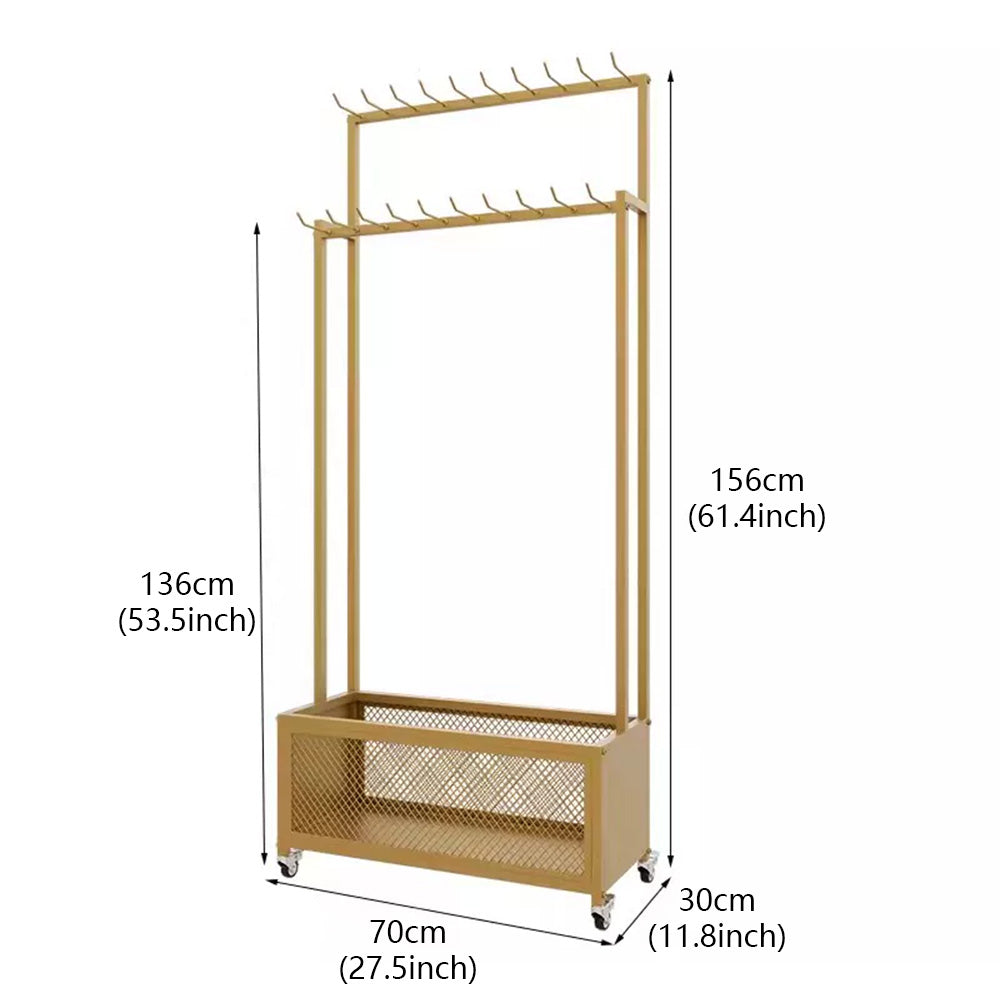 JELIMATE Freestanding Belt Display Rack with Wheels | Multi-Tier Organizer for Retail Store