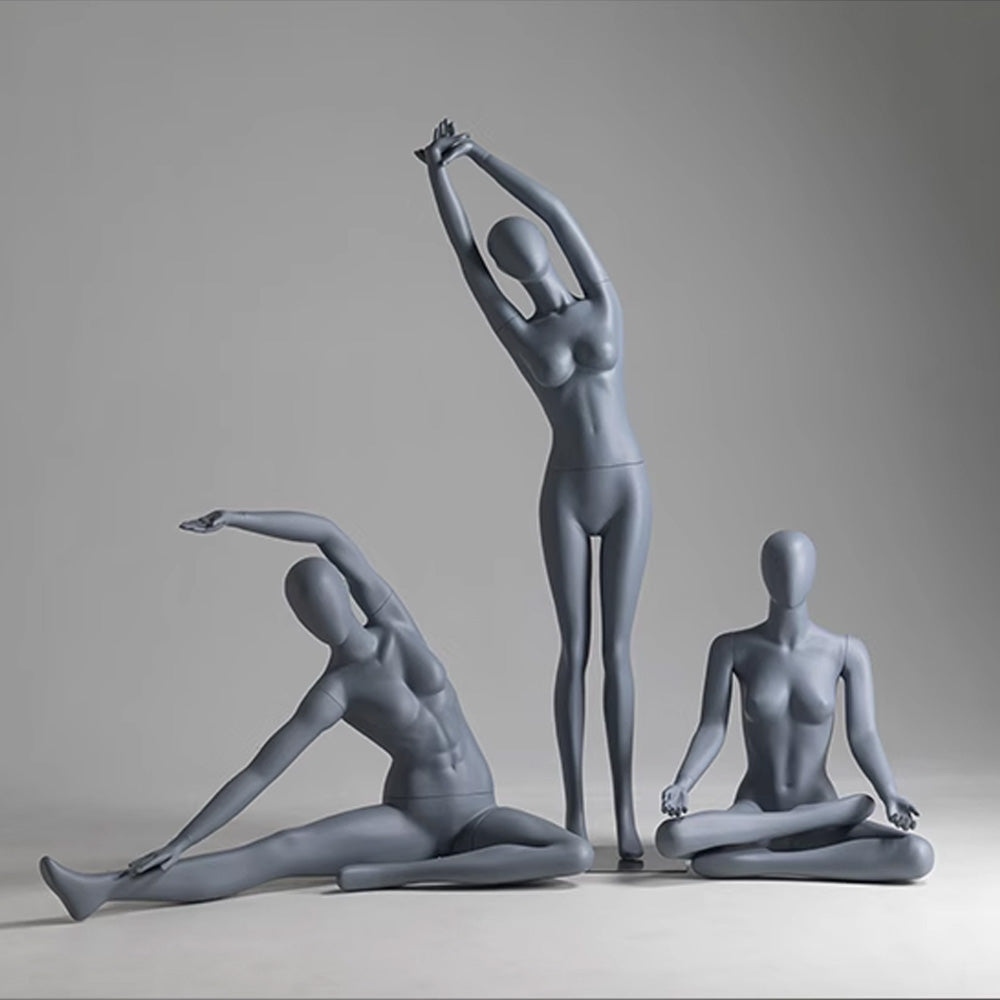 Full Body Female Yoga Mannequin - 8 Dynamic Poses